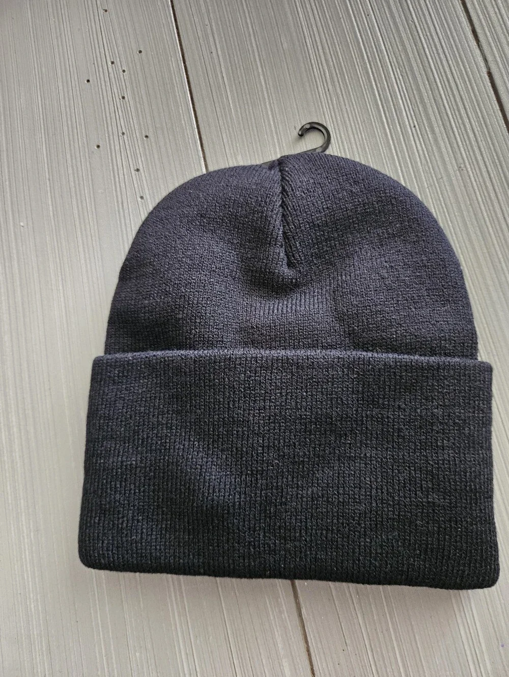 Carhartt NWT Youth Black Cuffed Beanie with Yellow Logo Patch Winter Outdoors